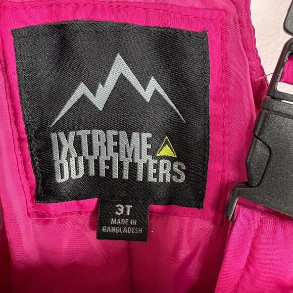 iXtreme Outfitters Children Winter Pink Snow Bib Overalls Pants 3T - Picture 9 of 10